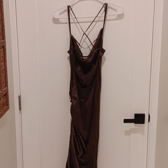 NWT, NISSE Limited Edition Dunes 100% Silk Maxi Dress - Picture 10 of 16